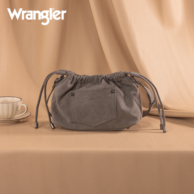 Wrangler Wrangler Drawstring Small Crossbody Bag - Grey