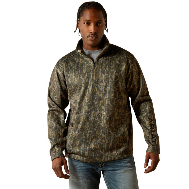 Ariat Ariat Caldwell 1/4 Zip Sweater - Green Treebark Camo
