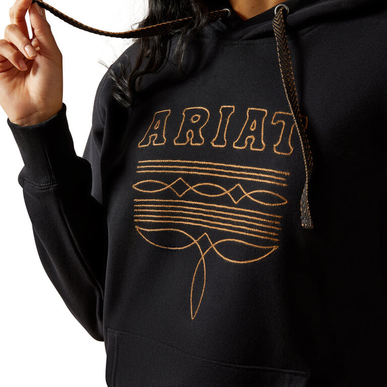 Ariat Ariat Booted Logo Hoodie - Black