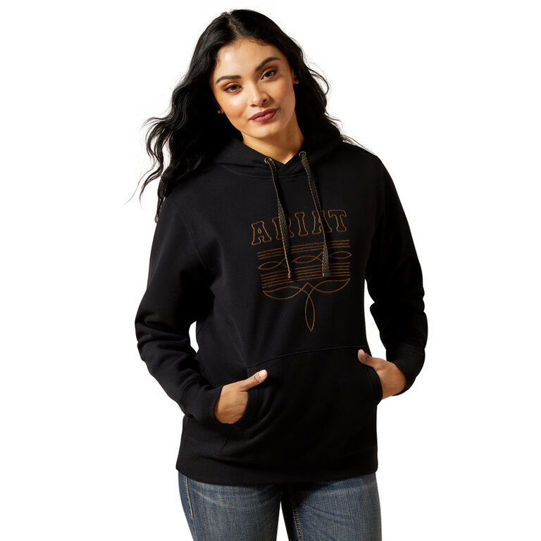 Ariat Ariat Booted Logo Hoodie - Black