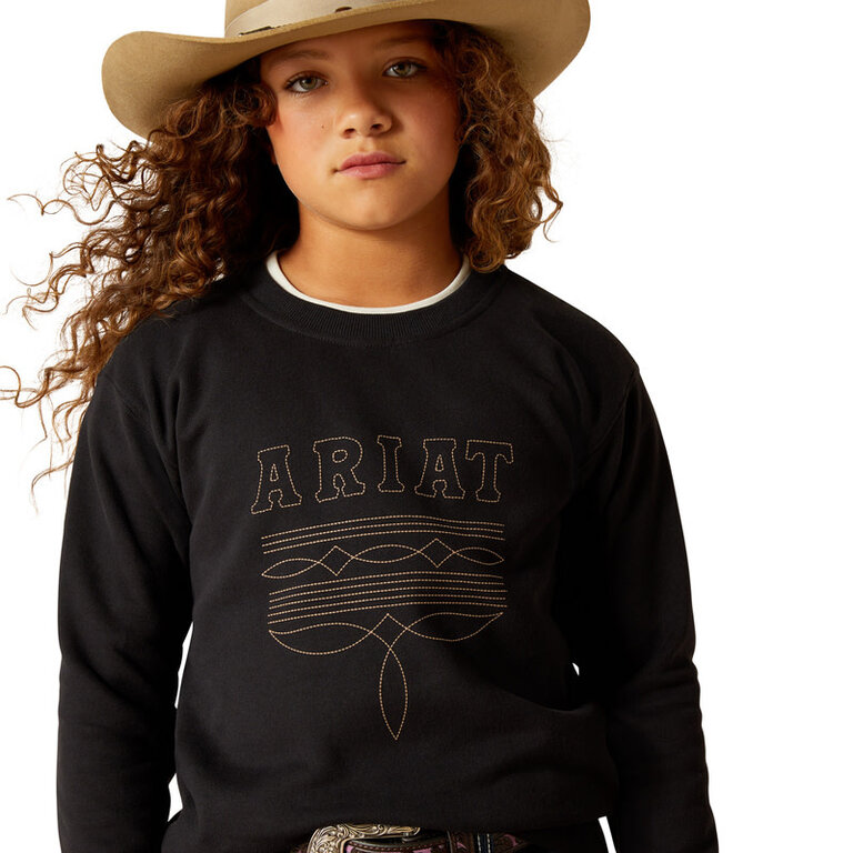 Ariat Ariat Booted Logo Sweatshirt - Black