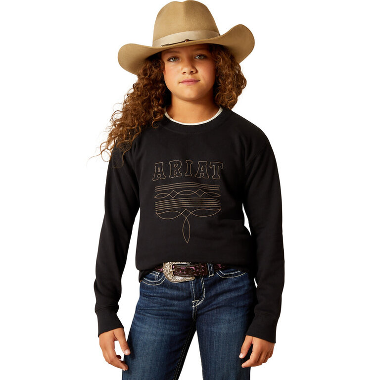 Ariat Ariat Booted Logo Sweatshirt - Black