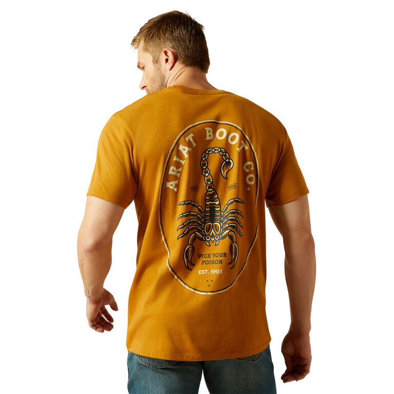 Ariat Ariat Scorpion Seal S/S Tshirt - Bone Brown
