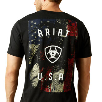 Ariat Ariat Faded Bull S/S Tshirt - Black