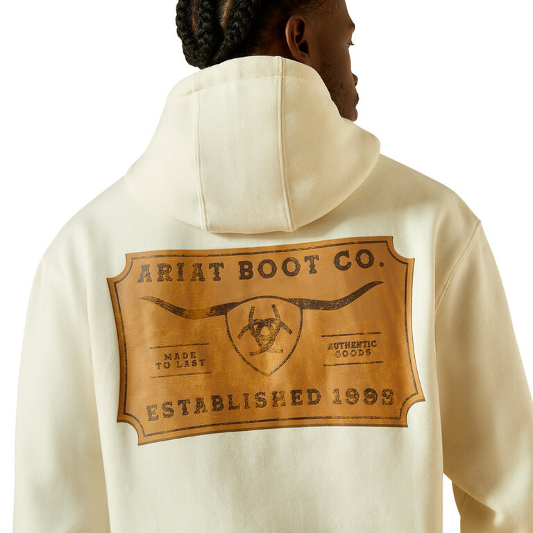 Ariat Ariat Shield Steerhead Hoodie - Oatmeal