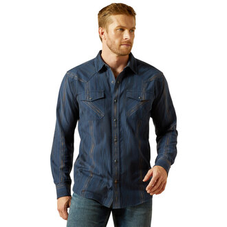 Ariat Ariat Hansen Retro Snap L/S Shirt - Navy Chambray