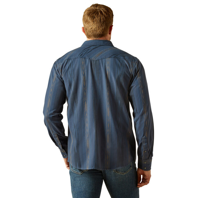 Ariat Ariat Hansen Retro Snap L/S Shirt - Navy Chambray