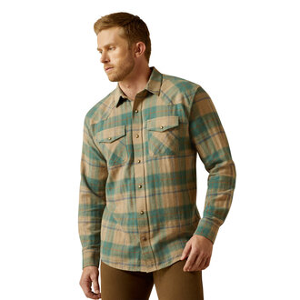 Ariat Ariat Huxlee Retro Snap L/S Shirt - Deep Teal