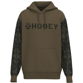 Hooey Hooey Legendary Aztec Pattern Hoodie - Shitake Brown