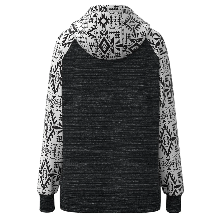Hooey Hooey Legendary Hoodie With Aztec Pattern - Black Space Dye