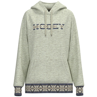 Hooey Hooey Trophy Quilted Hoodie With Aztec Pattern- Oatmeal