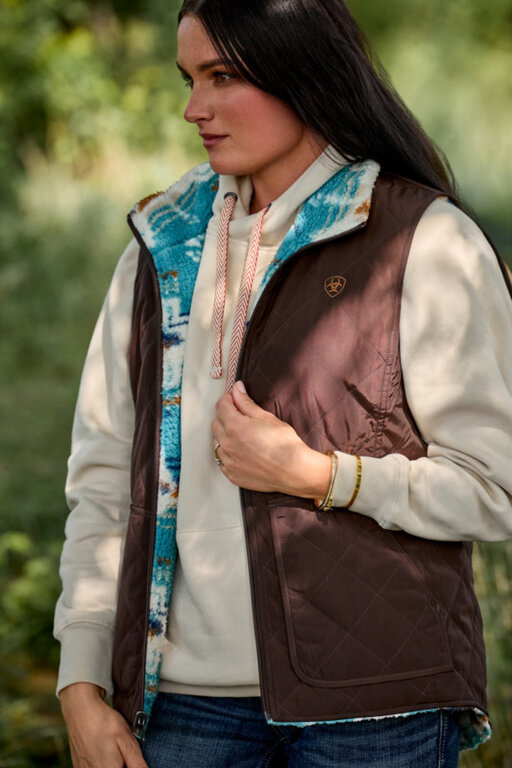 Ariat Ariat Reversible Dilon 2.0 Insulated Vest - Mole