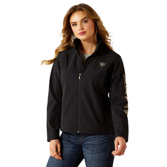Ariat Ariat Logo Softshell Jacket - Black Southwest Minimal Print