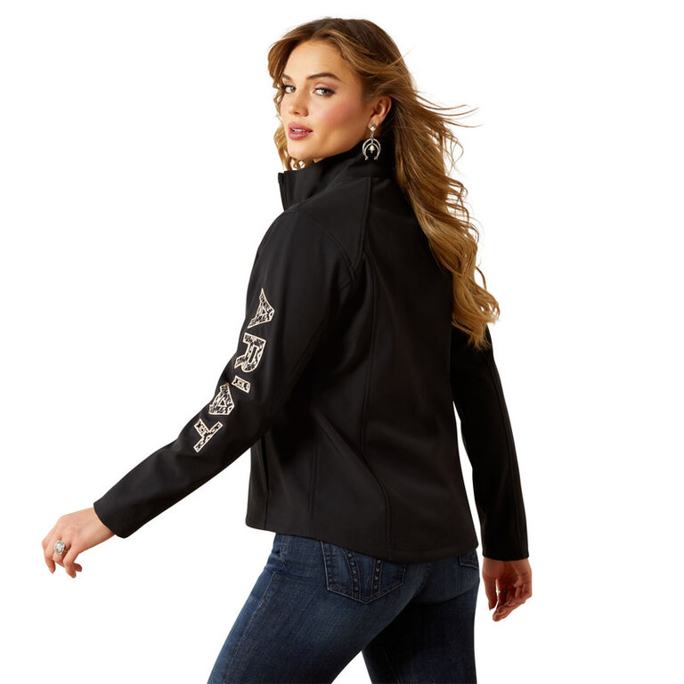 Ariat Ariat Logo Softshell Jacket - Black Southwest Minimal Print