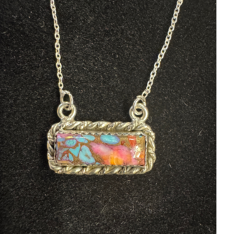 Indian Touch Of Gallup Hada Collection Pink Dahlia Necklace