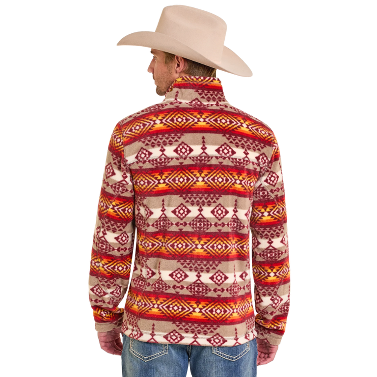 Panhandle Panhandle Aztec Fleece Pullover - Taupe