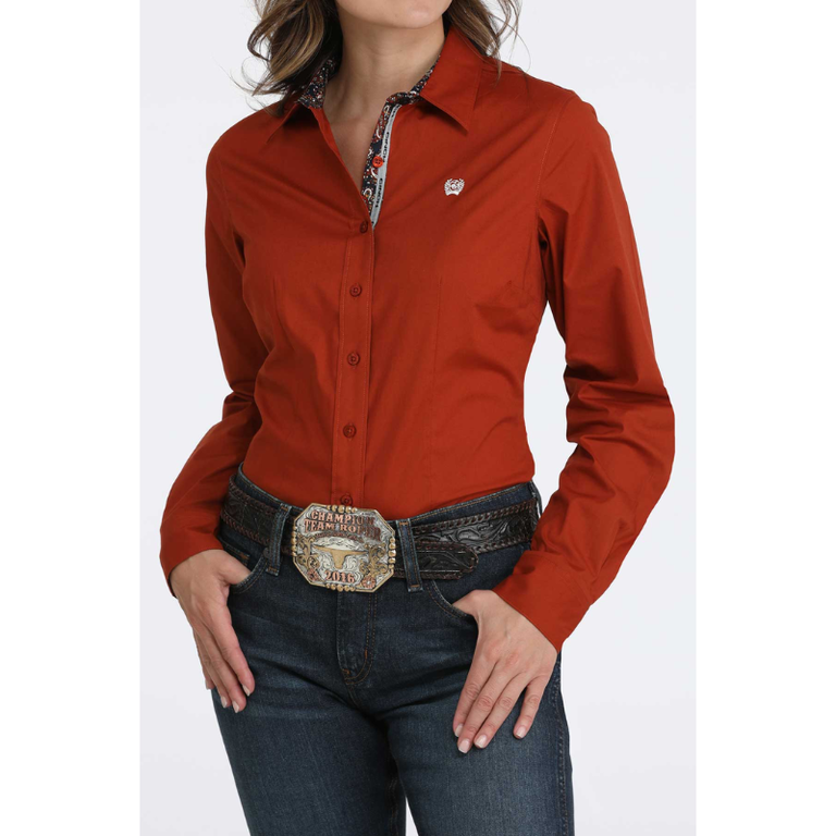Cinch Cinch L/S Shirt - Burnt Orange
