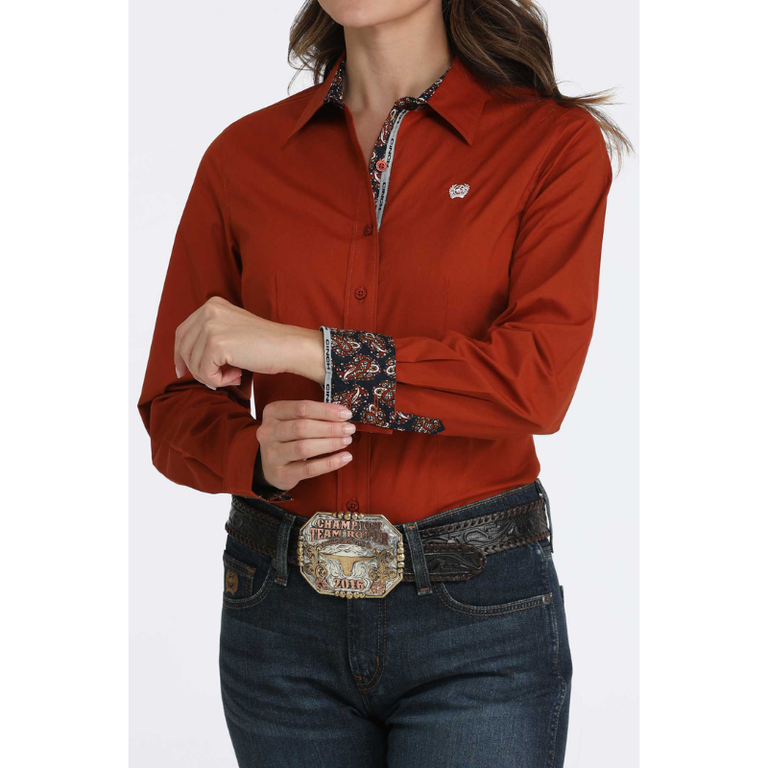 Cinch Cinch L/S Shirt - Burnt Orange
