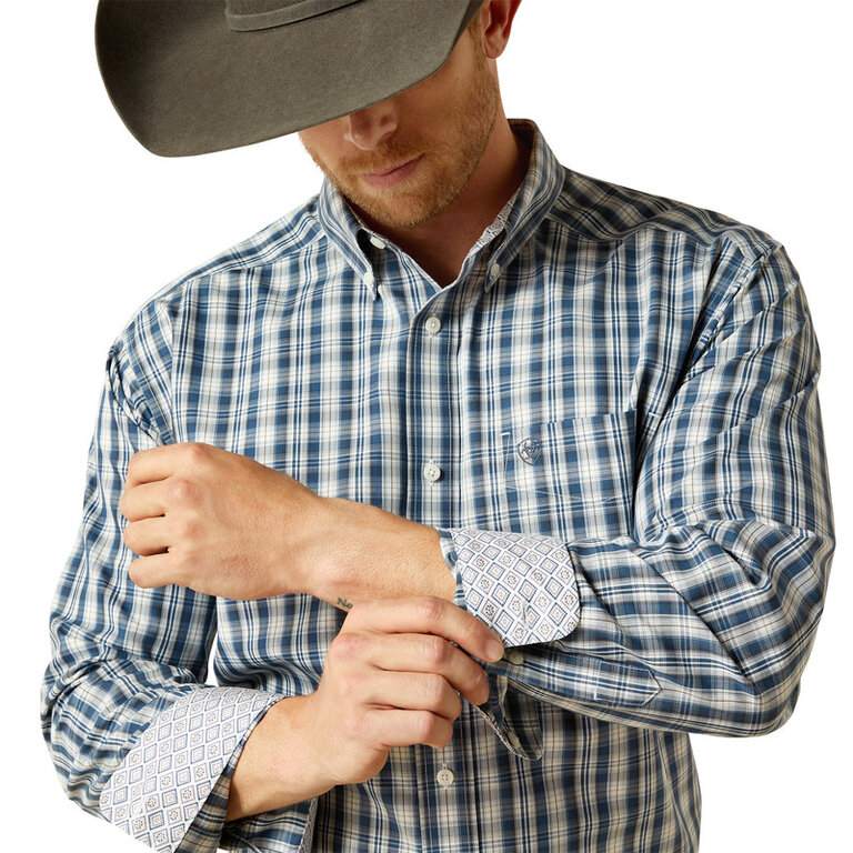 Ariat Ariat Wrinkle Free Dargan L/S Shirt - Navy