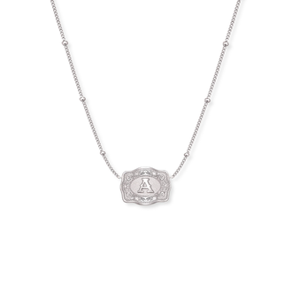 SpurWest SpurWest Ultra Mini Belt Buckle Necklace - Silver