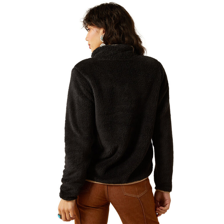 Ariat Ariat Berber Snap Front Sweatshirt - Black