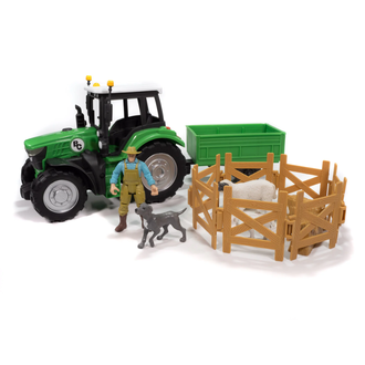 Big Country Toys Big Country Toys 16 Piece Sheep Farmer And Tractor Playset