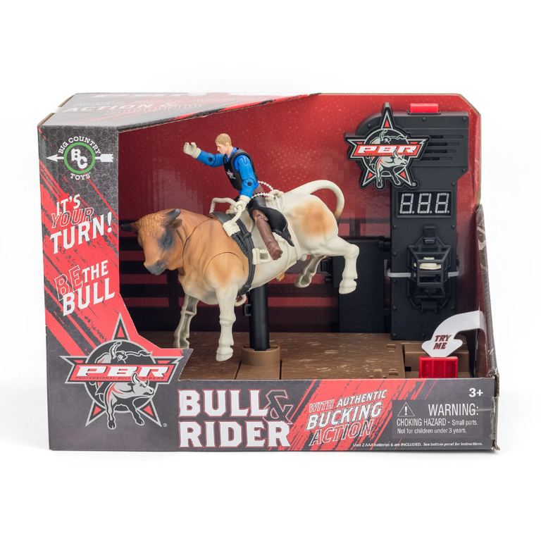 Big Country Toys Big Country Toys Bull And Rider Authentic Bucking Actions And Sounds Set