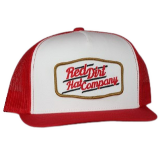 Red Dirt Hat Co Red Dirt Hat Co Belt Buckle Cap - Red/White