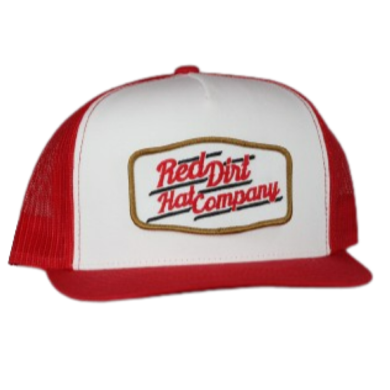 Red Dirt Hat Co Red Dirt Hat Co Belt Buckle Cap - Red/White