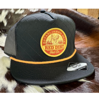 Red Dirt Hat Co Red Dirt The Rack Cap - Black Pleated