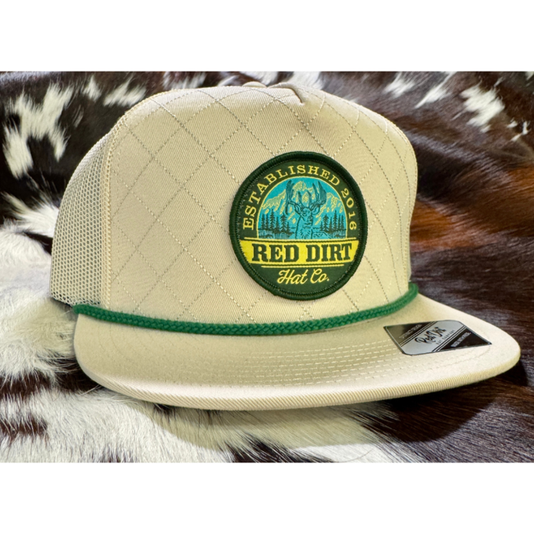 Red Dirt Hat Co Red Dirt The Rack Cap - Khaki Pleated