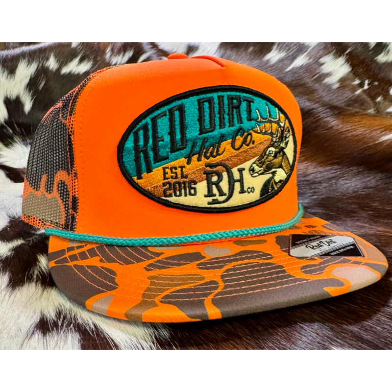 Red Dirt Hat Co Red Dirt Show Stopper Cap - Orange Camo