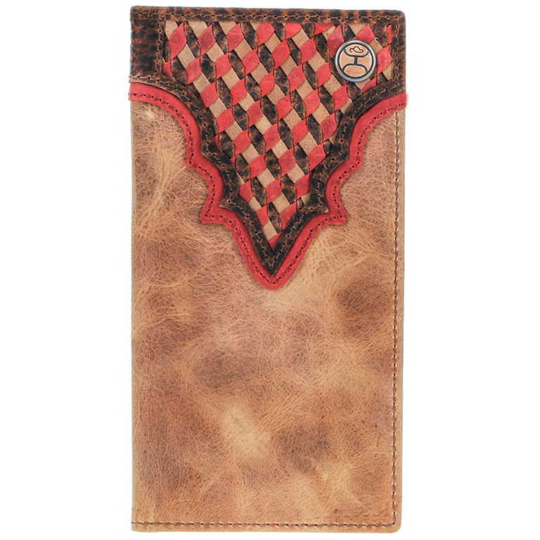 Hooey Hooey Brown/Red/Tan Aztec Print Rodeo Wallet