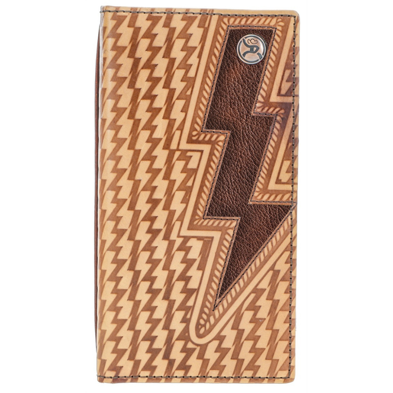 Hooey Hooey Zemi Basket Weave With Lightning Bolt Rodeo Wallet