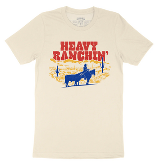 Rodeo Time Rodeo Time Heavy Ranchin Tshirt - Cream