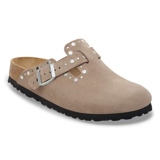Birkenstock Birkenstock Rivet Suede Boston - Taupe