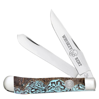 Whiskey Bent Whiskey Bent Tooled Country Trapper Knife