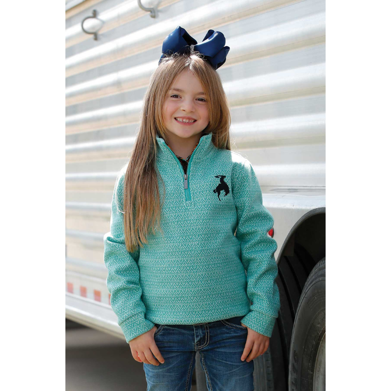 Cruel Cruel 1/4 Zip Pullover - Turquoise
