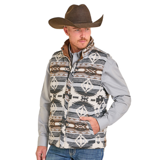 Rock and Roll Rock And Roll Reversible Vest - Aztec/Brown