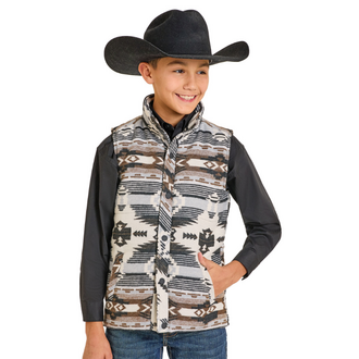 Rock and Roll Rock And Roll Reversible Vest - Aztec/Brown