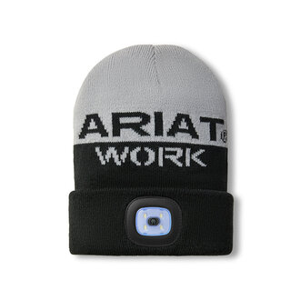 Ariat Ariat Rebar Headlight Beanie - Grey/Black