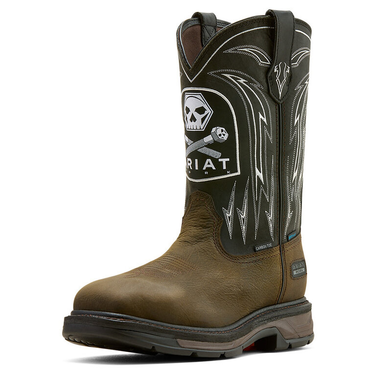 Ariat Ariat WorkHog XT Bolt Skull H2O Carbon Toe Work Boot