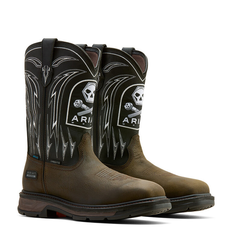 Ariat Ariat WorkHog XT Bolt Skull H2O Carbon Toe Work Boot