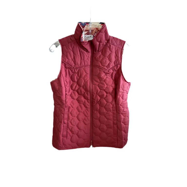 Panhandle Panhandle Reversible Quilted Vest - Aztec/Red