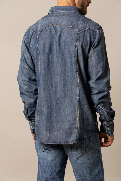 Kimes Kimes Ranch Memphis L/S Snap Shirt - Indigo
