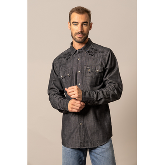 Kimes Kimes Ranch Memphis L/S Snap Shirt - Black Out