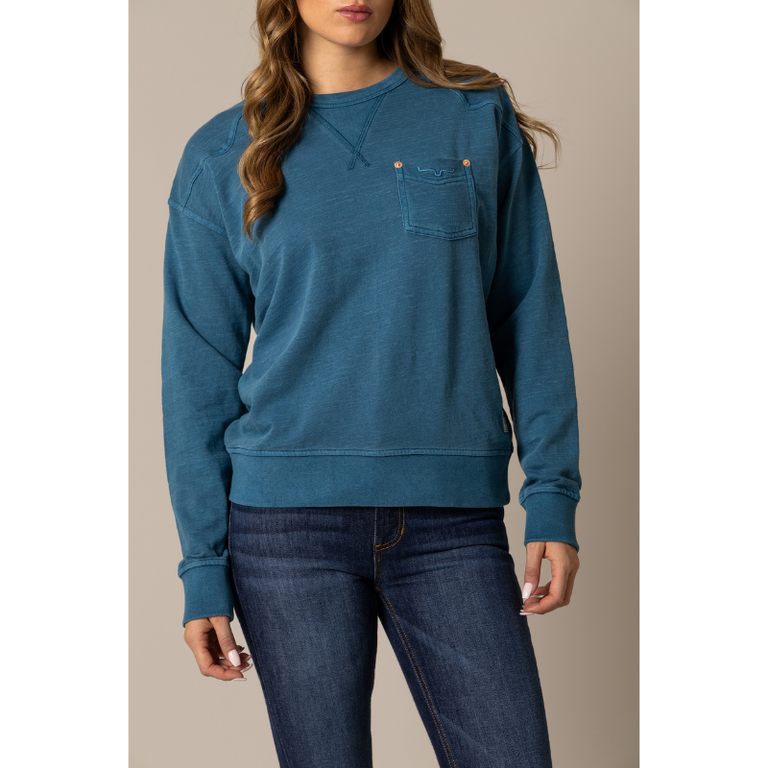 Kimes Kimes Ranch Gina Sweatshirt - Mid Blue