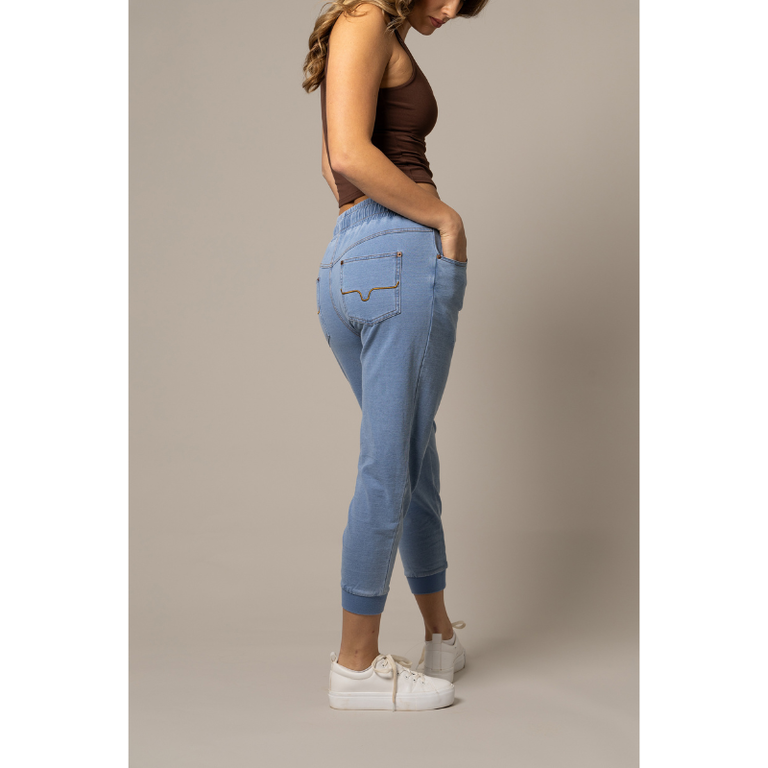 Kimes Kimes Ranch Joanie Joggers - Light Wash Indigo