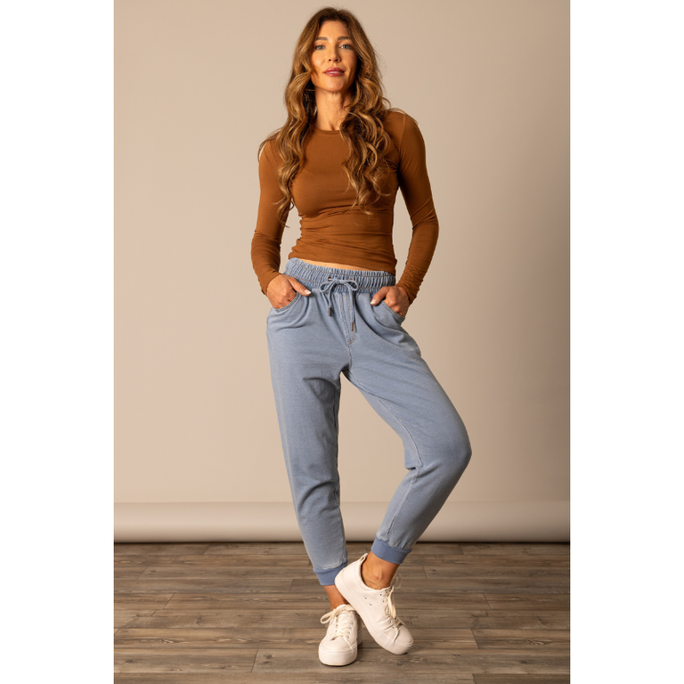 Kimes Kimes Ranch Joanie Joggers - Light Wash Indigo