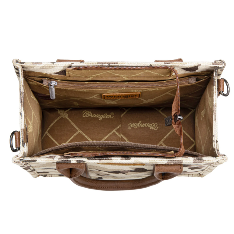Wrangler Wrangler Camo Print Concealed Carry Tote - Brown